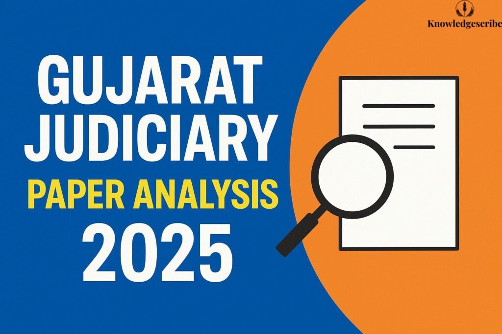 Gujarat Judiciary Paper Analysis 2025 Released, Question Paper PDF Download 1 Gujarat Judiciary Paper Analysis 2025